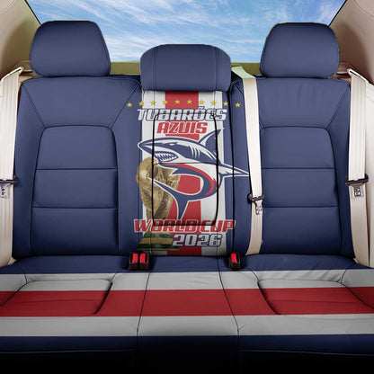 Cape Verde Football 2026 Back Car Seat Cover Tubaroes Azuis Go Champion - African Pride