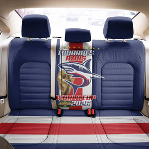 Cape Verde Football 2026 Back Car Seat Cover Tubaroes Azuis Go Champion - African Pride