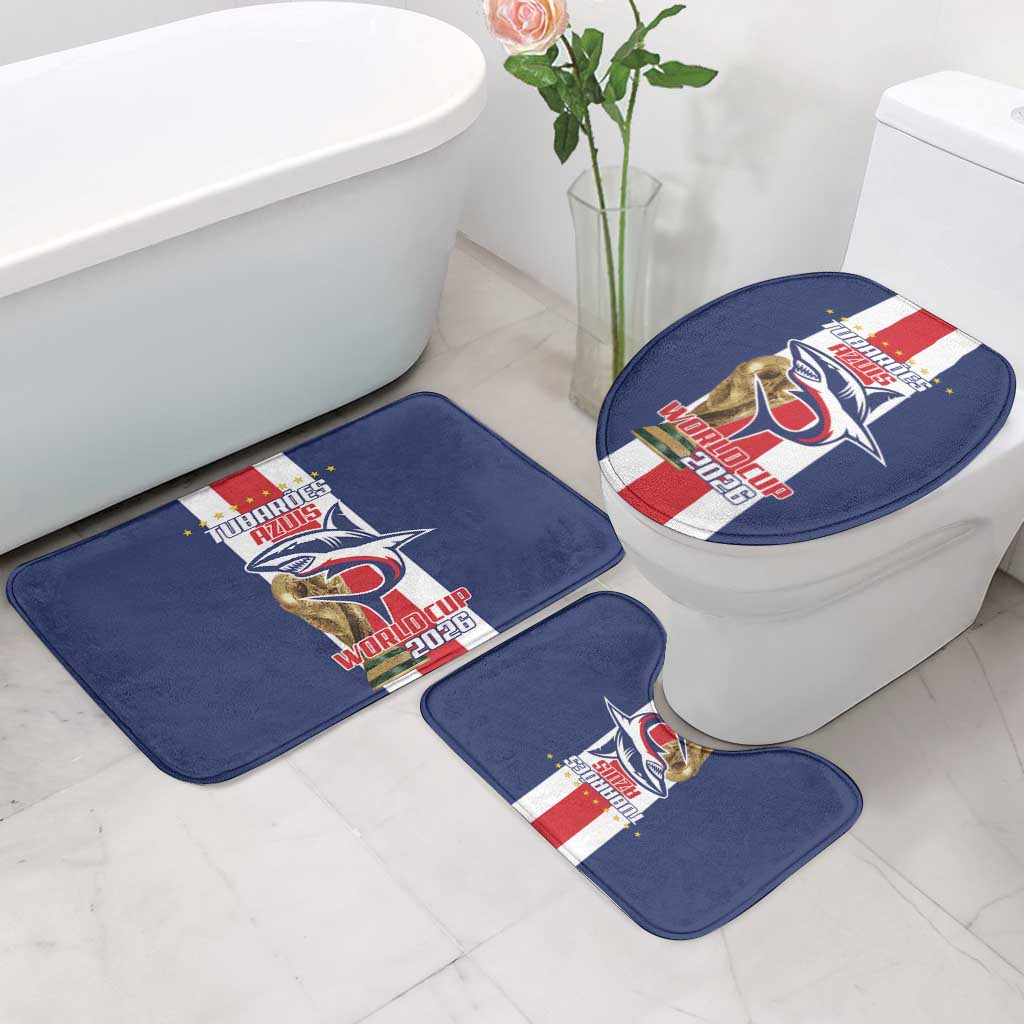 Cape Verde Football 2026 Bathroom Set Tubaroes Azuis Go Champion