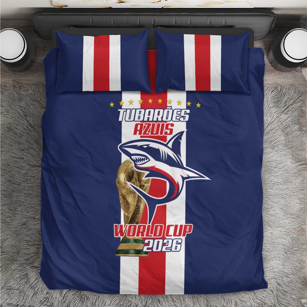Cape Verde Football 2026 Bedding Set Tubaroes Azuis Go Champion - African Pride