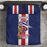 Cape Verde Football 2026 Bedding Set Tubaroes Azuis Go Champion - African Pride