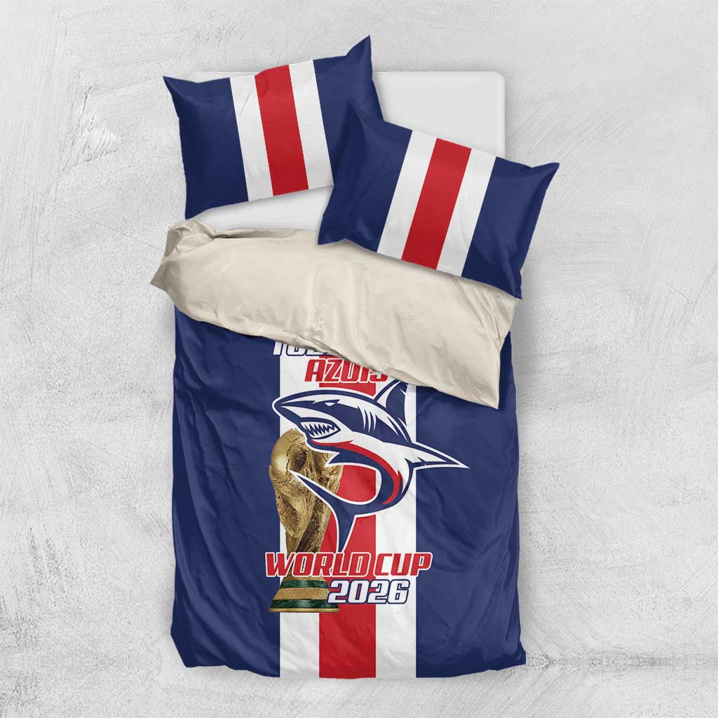 Cape Verde Football 2026 Bedding Set Tubaroes Azuis Go Champion - African Pride