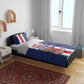 Cape Verde Football 2026 Bedding Set Tubaroes Azuis Go Champion - African Pride