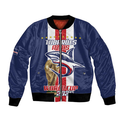 Cape Verde Football 2026 Bomber Jacket Tubaroes Azuis Go Champion - African Pride