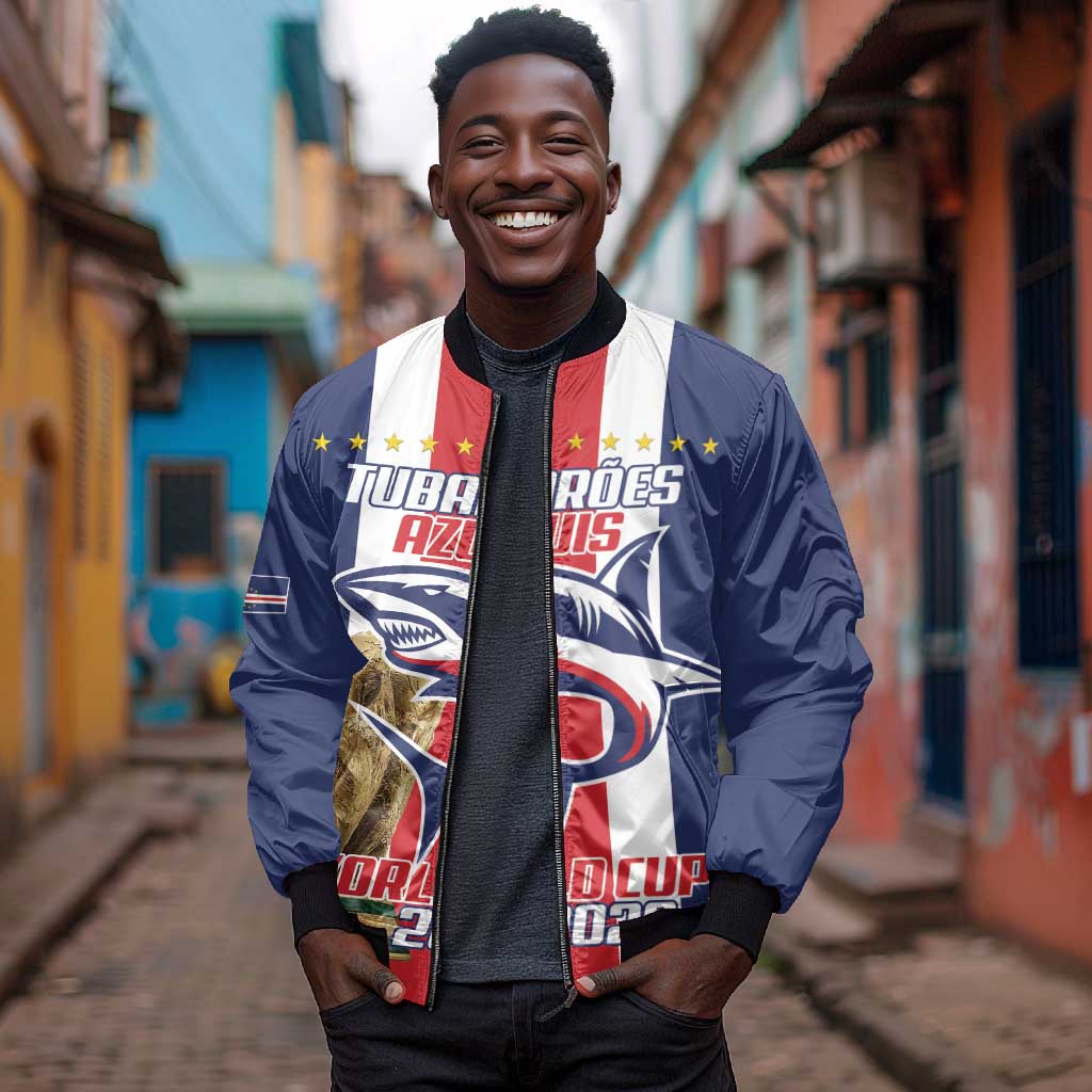 Cape Verde Football 2026 Bomber Jacket Tubaroes Azuis Go Champion - African Pride