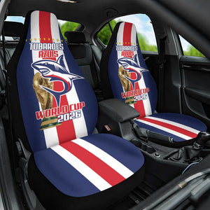 Cape Verde Football 2026 Car Seat Cover Tubaroes Azuis Go Champion - African Pride