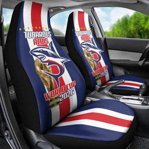 Cape Verde Football 2026 Car Seat Cover Tubaroes Azuis Go Champion - African Pride