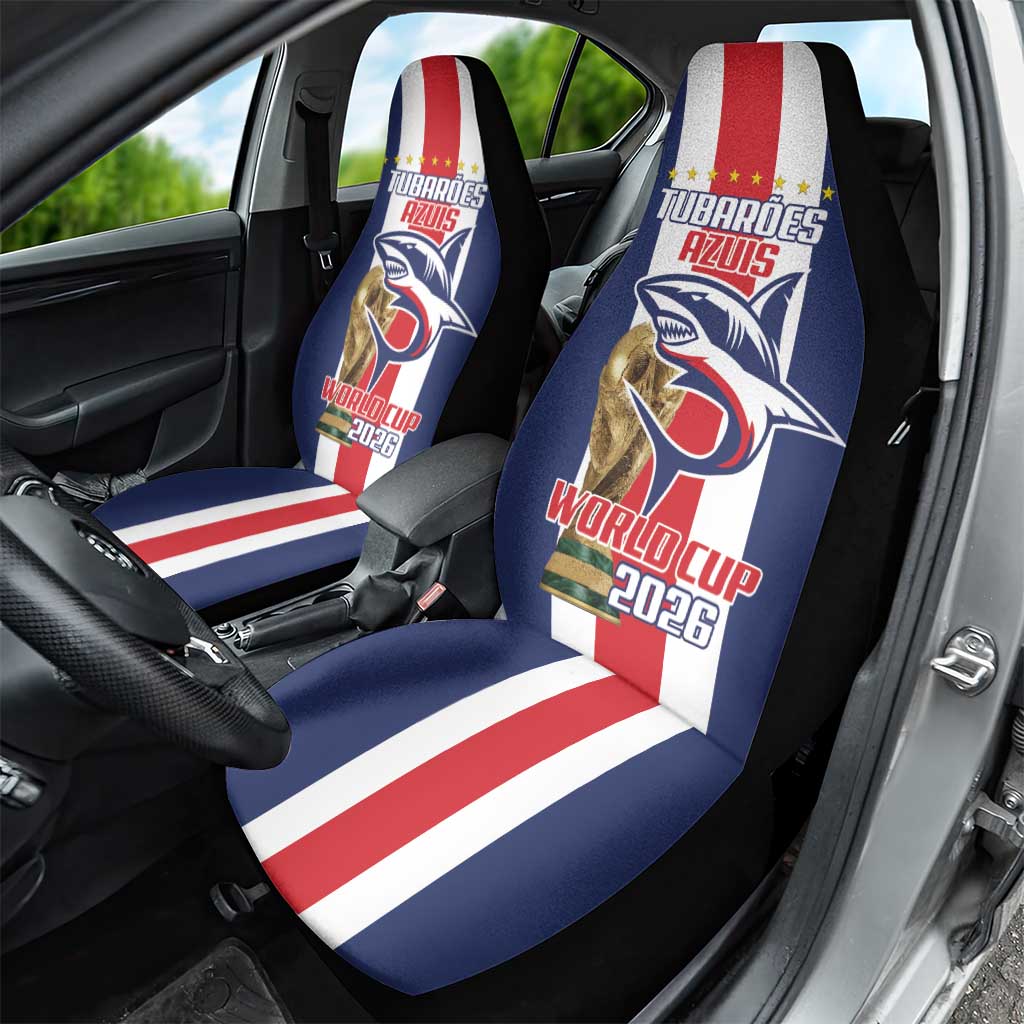 Cape Verde Football 2026 Car Seat Cover Tubaroes Azuis Go Champion - African Pride