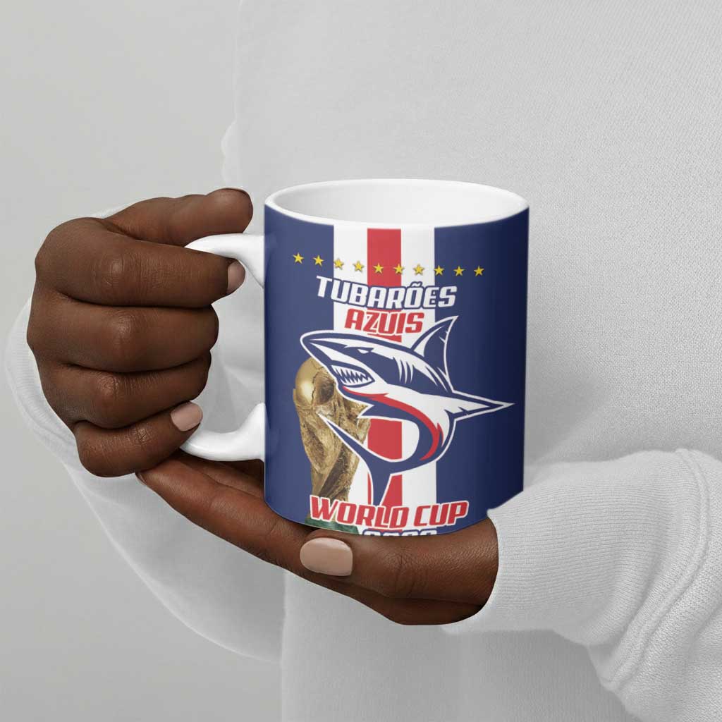 Cape Verde Football 2026 Ceramic Mug Tubaroes Azuis Go Champion