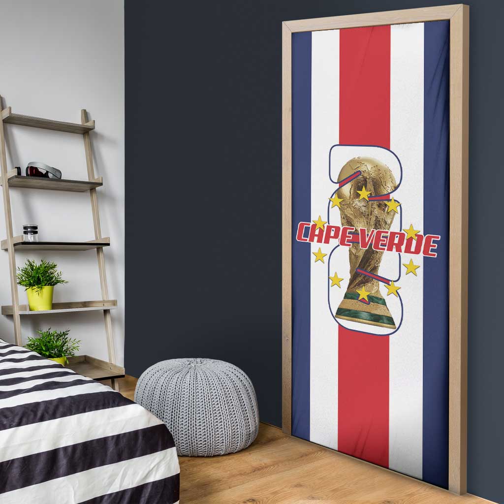 Cape Verde Football 2026 Door Cover Tubaroes Azuis Go Champion