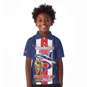 Cape Verde Football 2026 Kid Polo Shirt Tubaroes Azuis Go Champion - African Pride