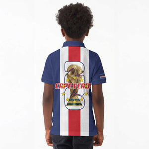 Cape Verde Football 2026 Kid Polo Shirt Tubaroes Azuis Go Champion - African Pride