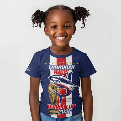 Cape Verde Football 2026 Kid T shirt Tubaroes Azuis Go Champion - African Pride