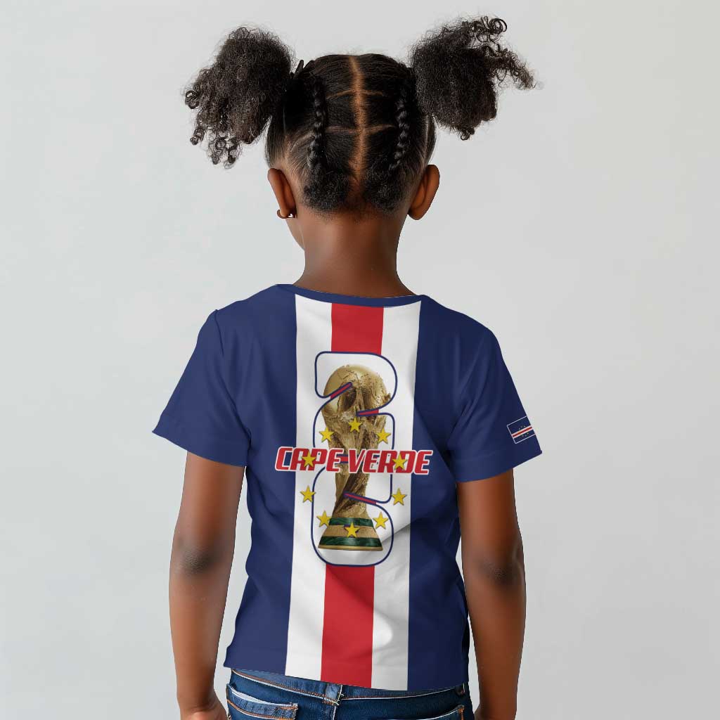Cape Verde Football 2026 Kid T shirt Tubaroes Azuis Go Champion - African Pride