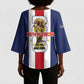 Cape Verde Football 2026 Kimono Sleeve Blouse Tubaroes Azuis Go Champion