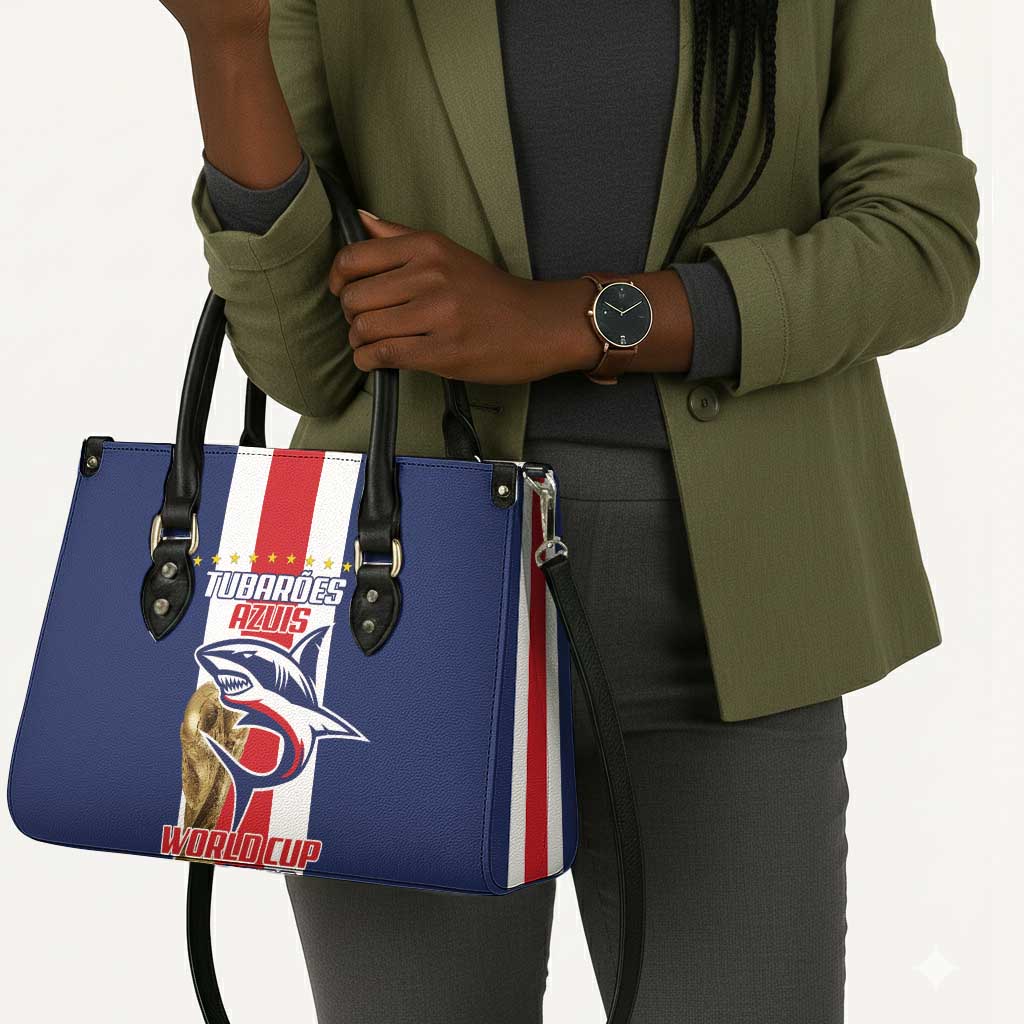 Cape Verde Football 2026 Leather Bag Tubaroes Azuis Go Champion