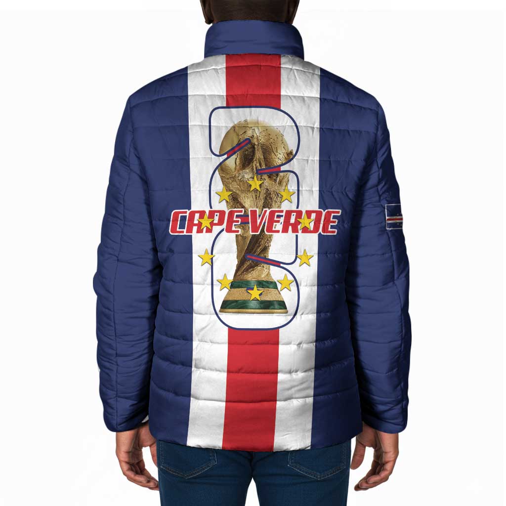 Cape Verde Football 2026 Padded Jacket Tubaroes Azuis Go Champion