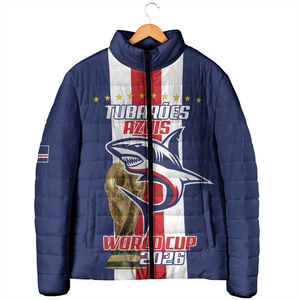 Cape Verde Football 2026 Padded Jacket Tubaroes Azuis Go Champion