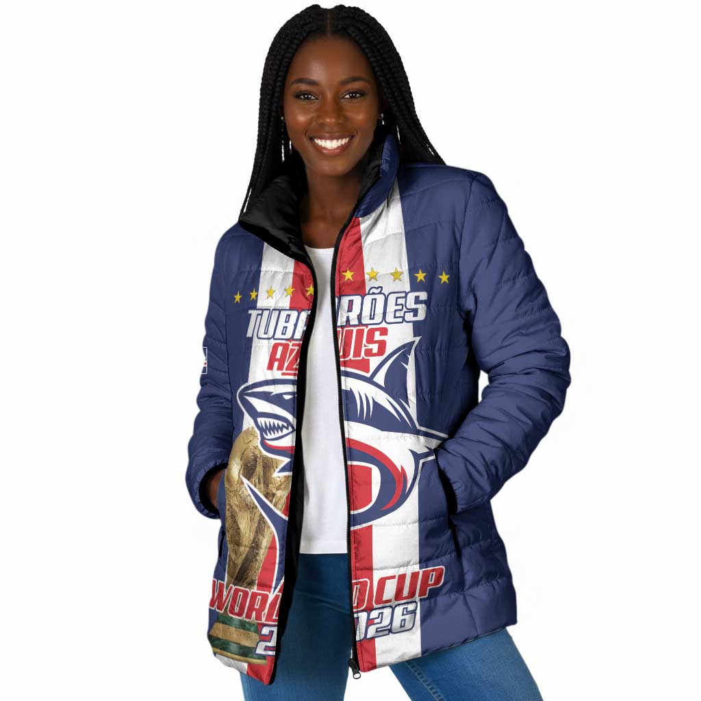 Cape Verde Football 2026 Padded Jacket Tubaroes Azuis Go Champion