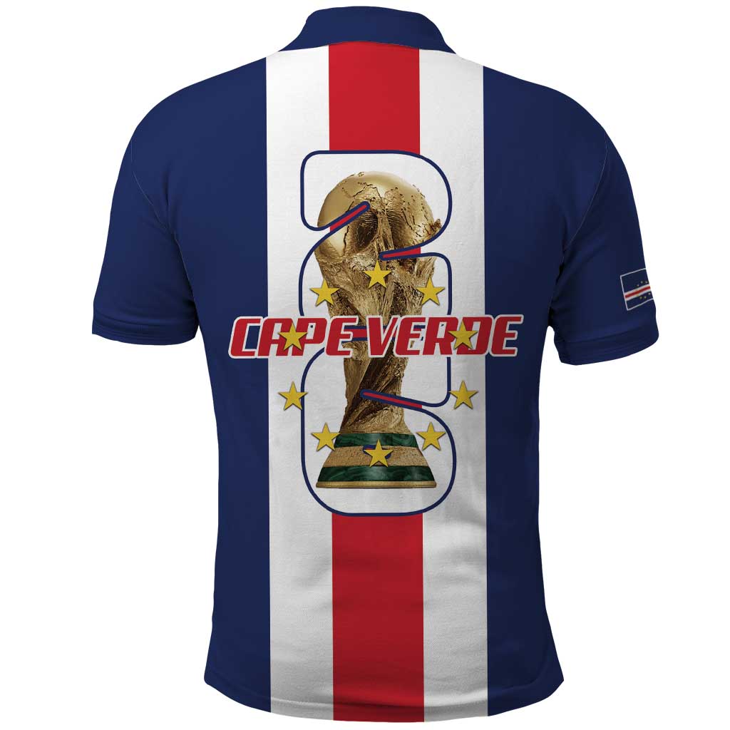 Cape Verde Football 2026 Polo Shirt Tubaroes Azuis Go Champion - African Pride