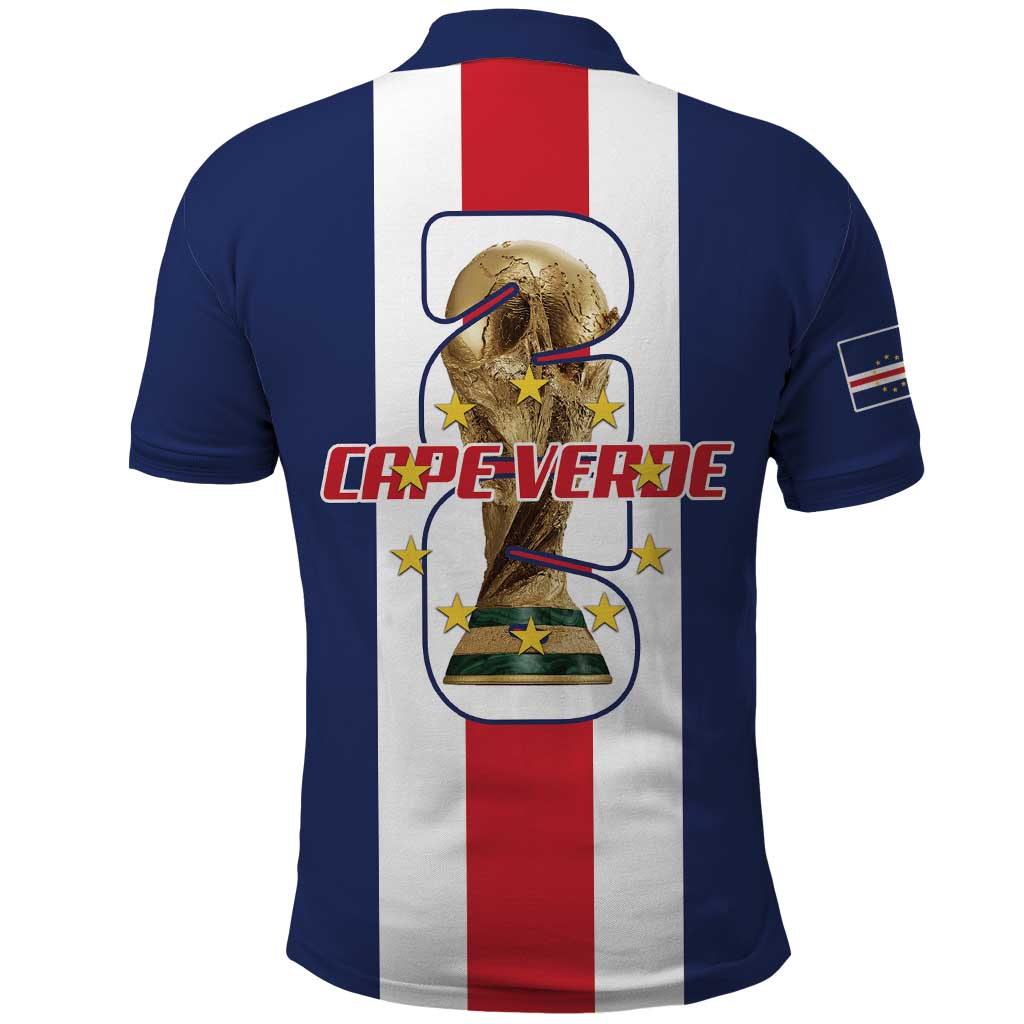 Cape Verde Football 2026 Polo Shirt Tubaroes Azuis Go Champion LT18