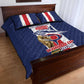 Cape Verde Football 2026 Quilt Bed Set Tubaroes Azuis Go Champion - African Pride