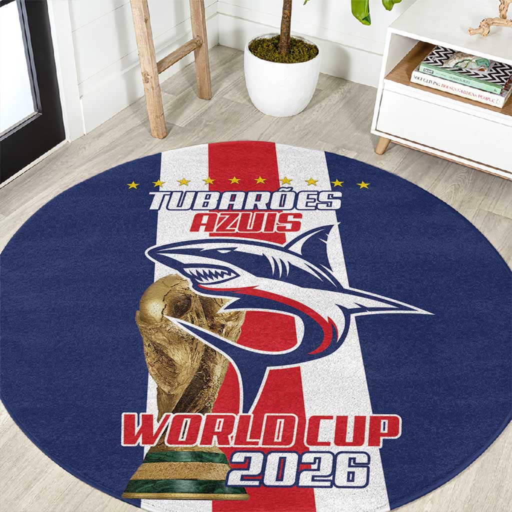 Cape Verde Football 2026 Round Carpet Tubaroes Azuis Go Champion - African Pride