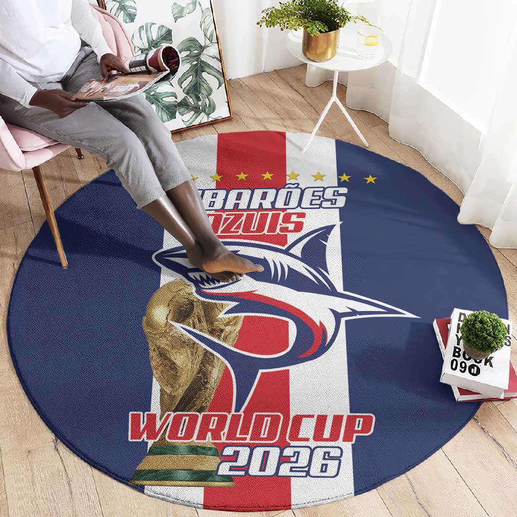 Cape Verde Football 2026 Round Carpet Tubaroes Azuis Go Champion - African Pride