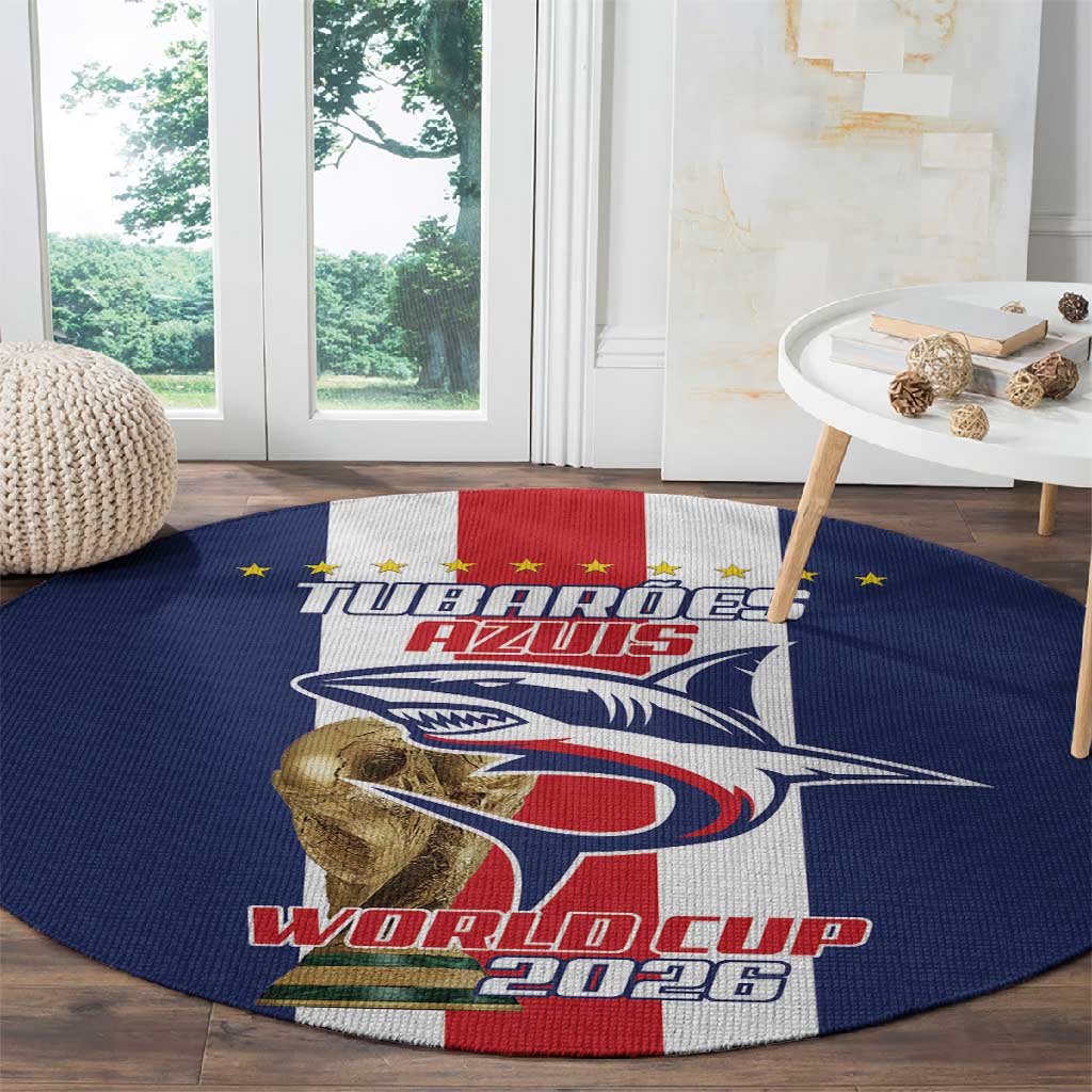 Cape Verde Football 2026 Round Carpet Tubaroes Azuis Go Champion - African Pride