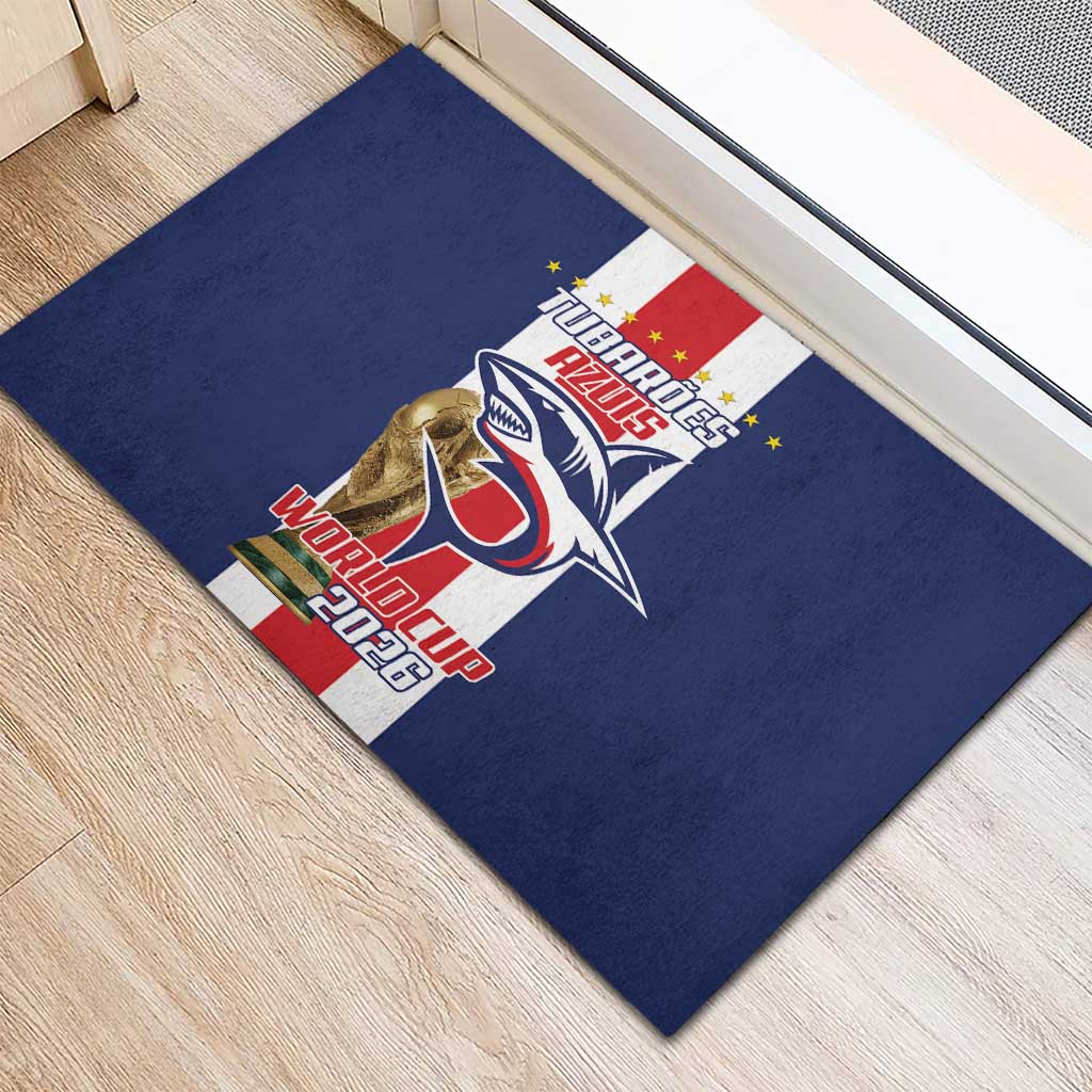 Cape Verde Football 2026 Rubber Doormat Tubaroes Azuis Go Champion - African Pride