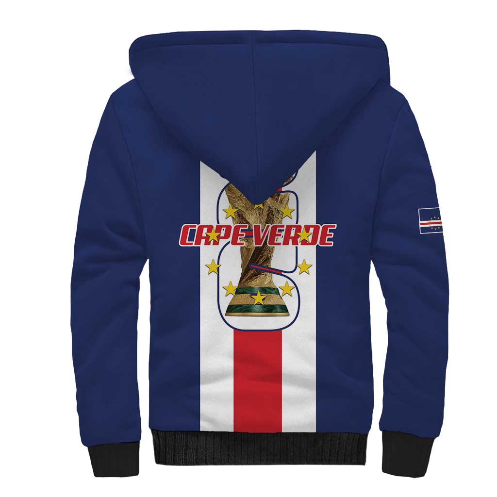 Cape Verde Football 2026 Sherpa Hoodie Tubaroes Azuis Go Champion - African Pride