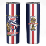 Cape Verde Football 2026 Skinny Tumbler Tubaroes Azuis Go Champion - African Pride