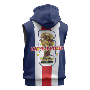 Cape Verde Football 2026 Sleeveless Hoodie Tubaroes Azuis Go Champion - African Pride