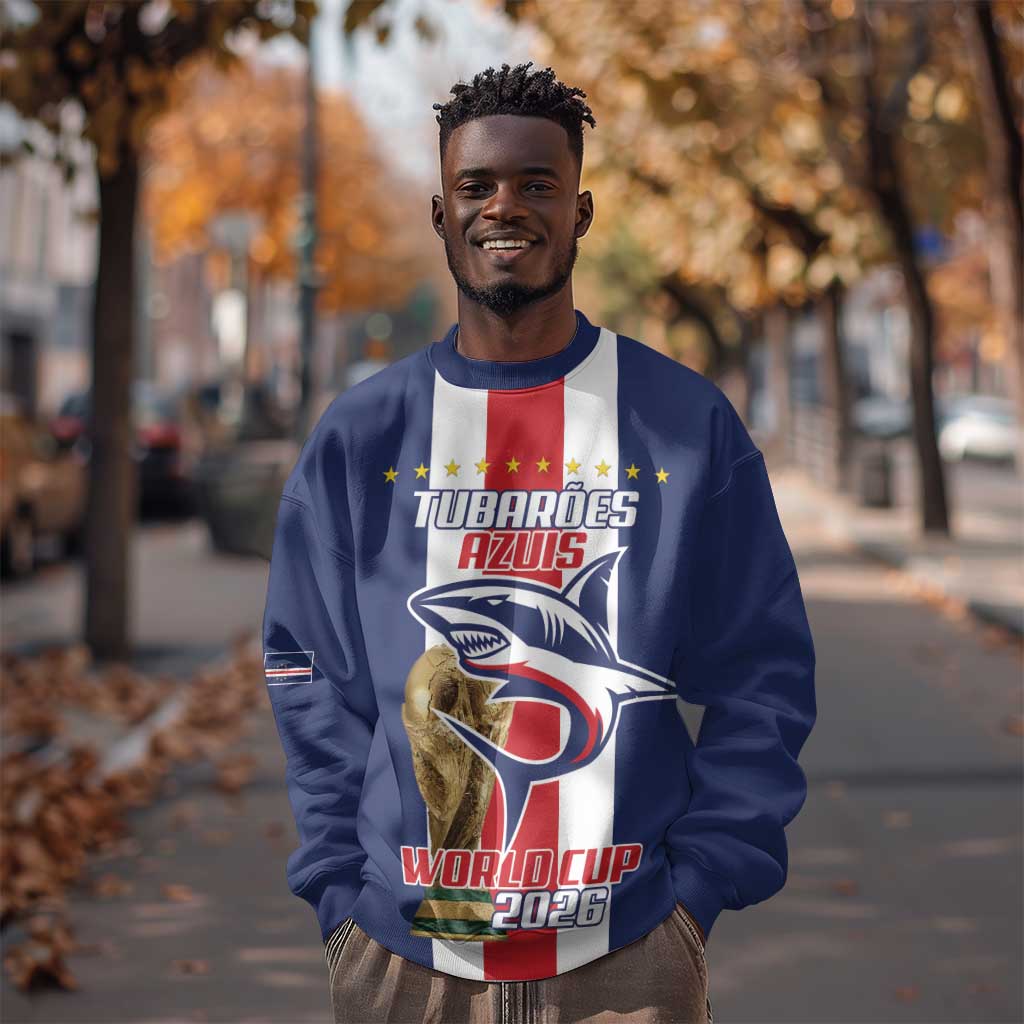 Cape Verde Football 2026 Sweatshirt Tubaroes Azuis Go Champion - African Pride