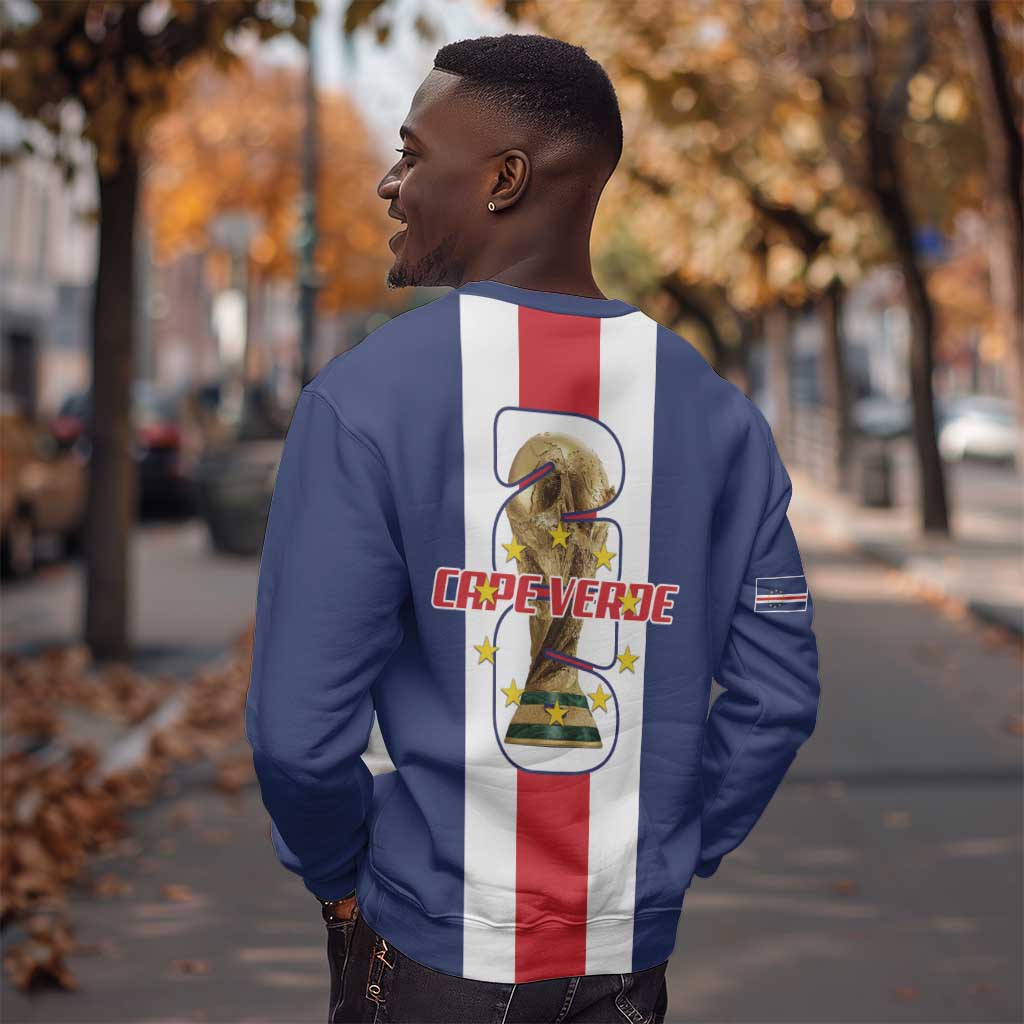 Cape Verde Football 2026 Sweatshirt Tubaroes Azuis Go Champion - African Pride