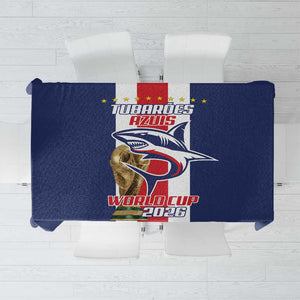 Cape Verde Football 2026 Tablecloth Tubaroes Azuis Go Champion - African Pride