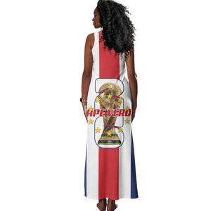 Cape Verde Football 2026 Tank Maxi Dress Tubaroes Azuis Go Champion - African Pride
