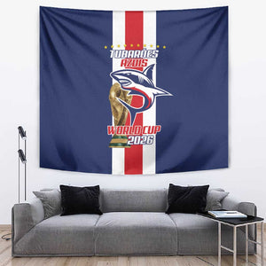 Cape Verde Football 2026 Tapestry Tubaroes Azuis Go Champion - African Pride