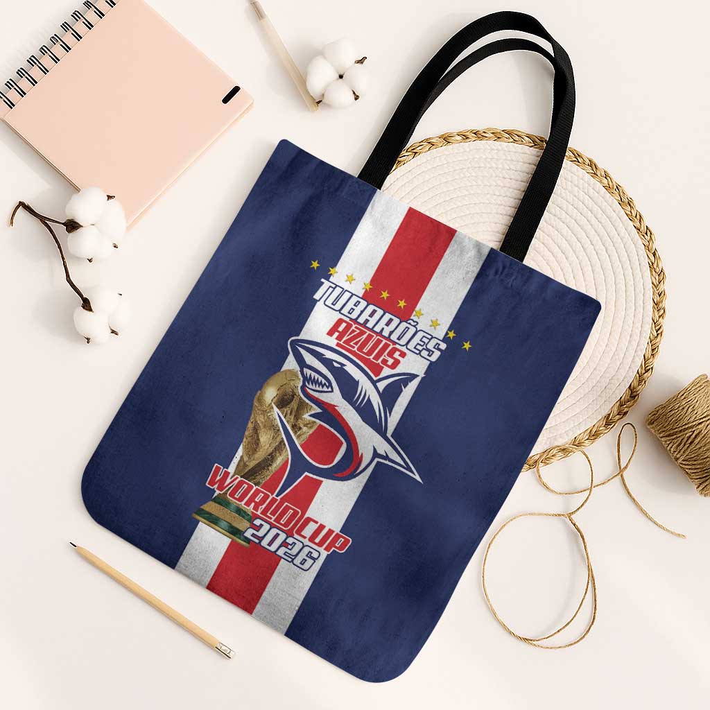 Cape Verde Football 2026 Tote Bag Tubaroes Azuis Go Champion