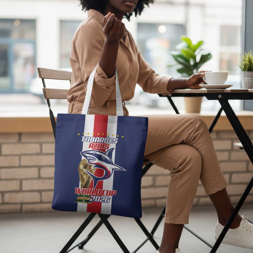 Cape Verde Football 2026 Tote Bag Tubaroes Azuis Go Champion