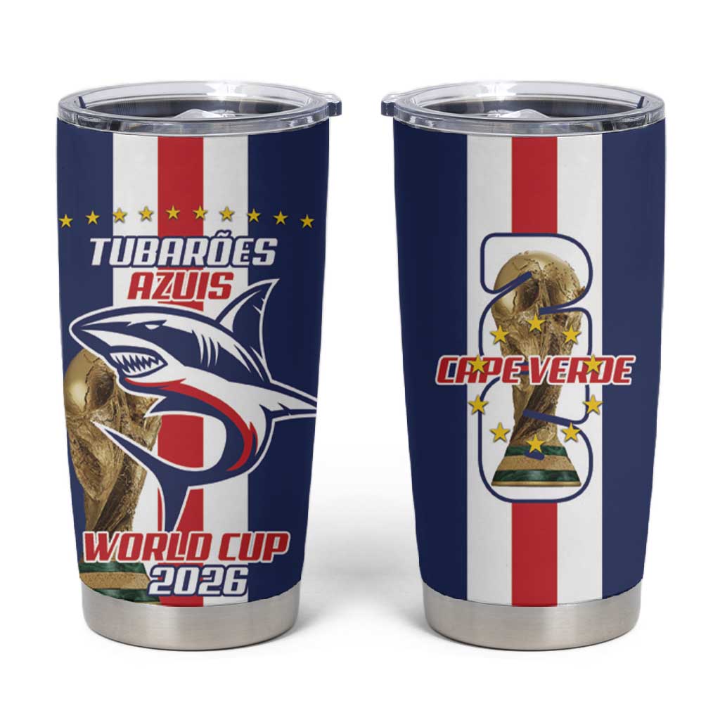 Cape Verde Football 2026 Tumbler Cup Tubaroes Azuis Go Champion - African Pride