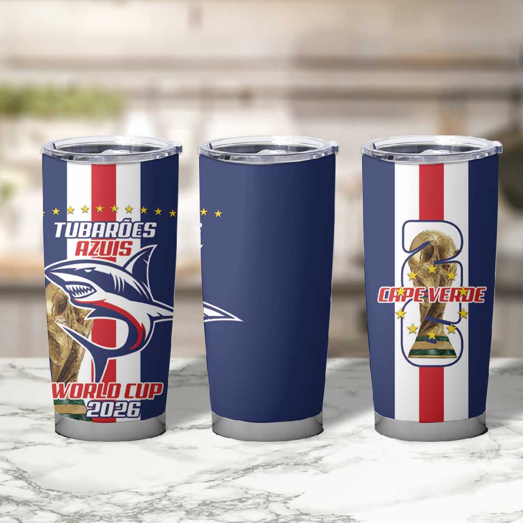 Cape Verde Football 2026 Tumbler Cup Tubaroes Azuis Go Champion - African Pride