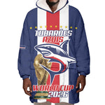 Cape Verde Football 2026 Wearable Blanket Hoodie Tubaroes Azuis Go Champion - African Pride