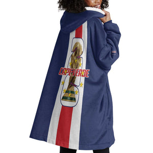 Cape Verde Football 2026 Wearable Blanket Hoodie Tubaroes Azuis Go Champion - African Pride