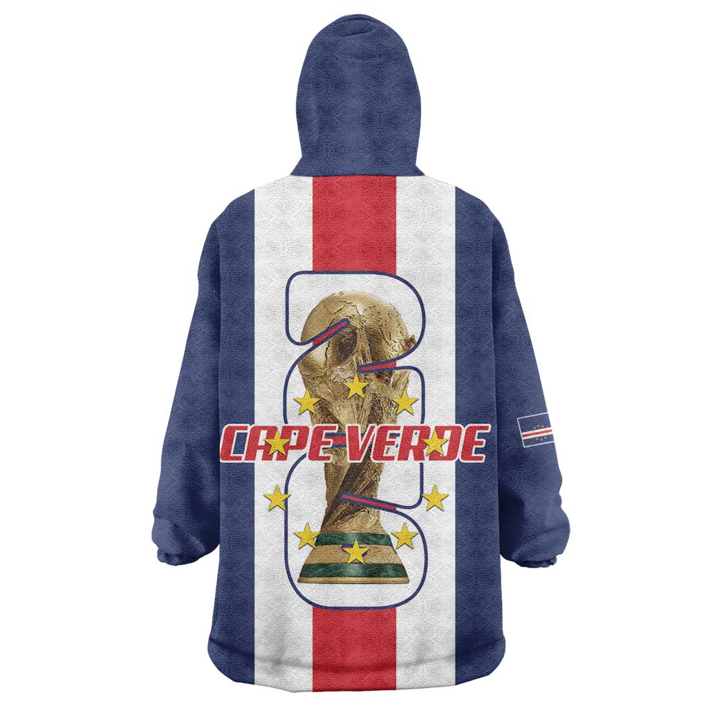 Cape Verde Football 2026 Wearable Blanket Hoodie Tubaroes Azuis Go Champion - African Pride