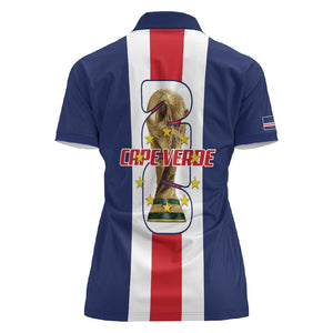 Cape Verde Football 2026 Women Polo Shirt Tubaroes Azuis Go Champion - African Pride