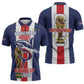 Cape Verde Football 2026 Zipper Polo Shirt Tubaroes Azuis Go Champion