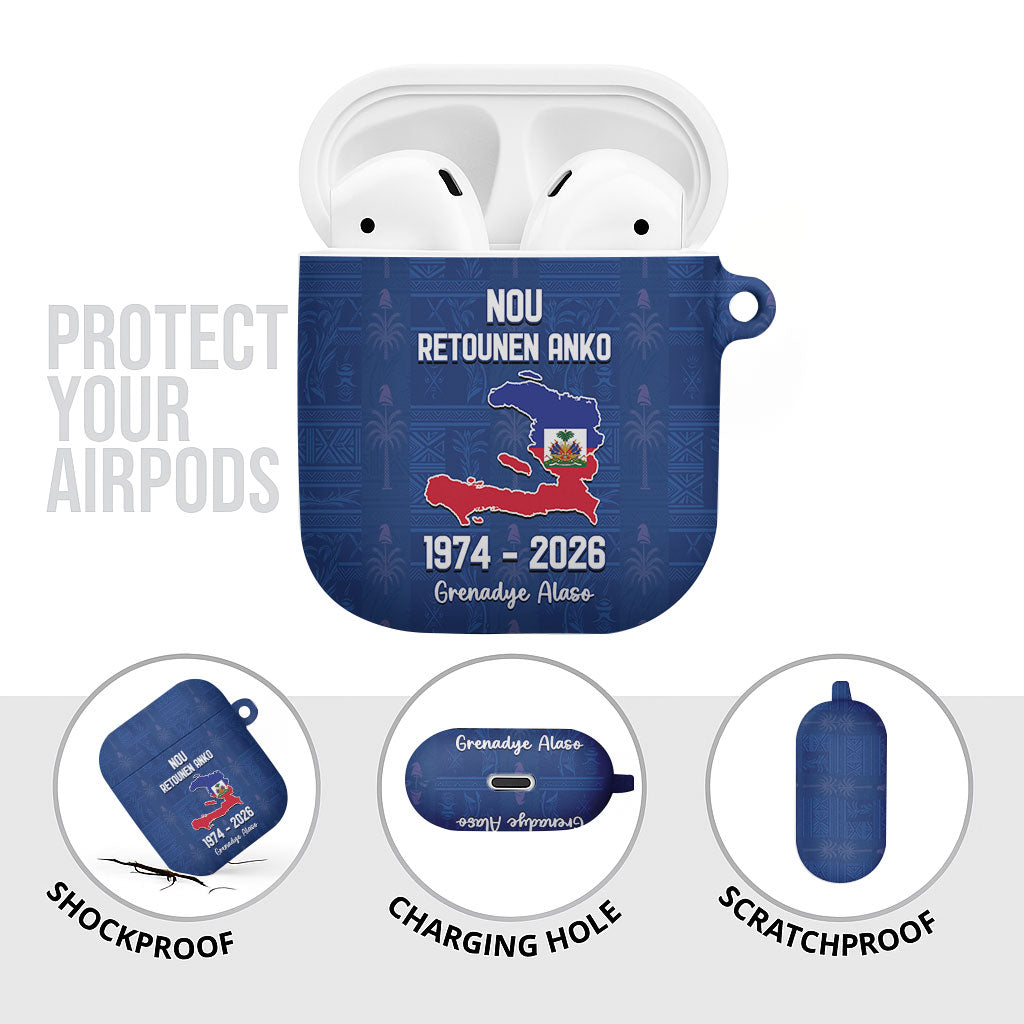 Haiti Football AirPods Case Nou Retounen Anko 1974-2026