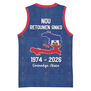 Haiti Football Basketball Jersey Nou Retounen Anko 1974-2026