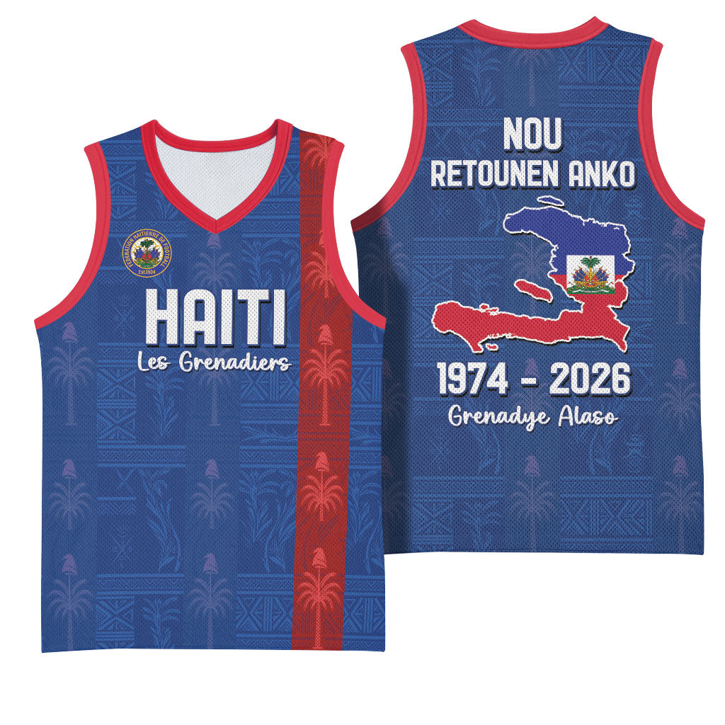 Haiti Football Basketball Jersey Nou Retounen Anko 1974-2026